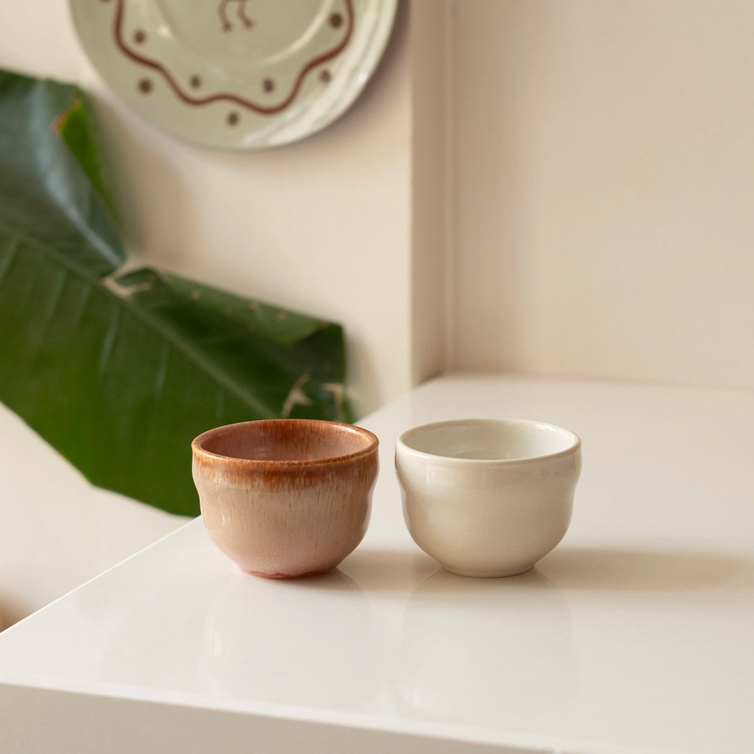 Stoneware Cortado Bardak - İnci Beyaz