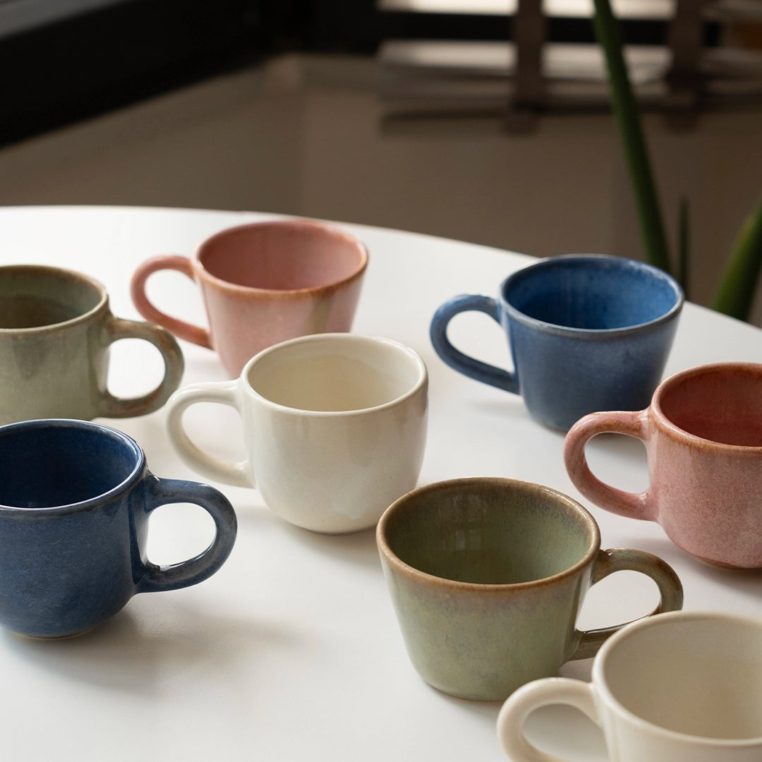 Stoneware Küçük Boy Kupa - Müdavim Yeşil