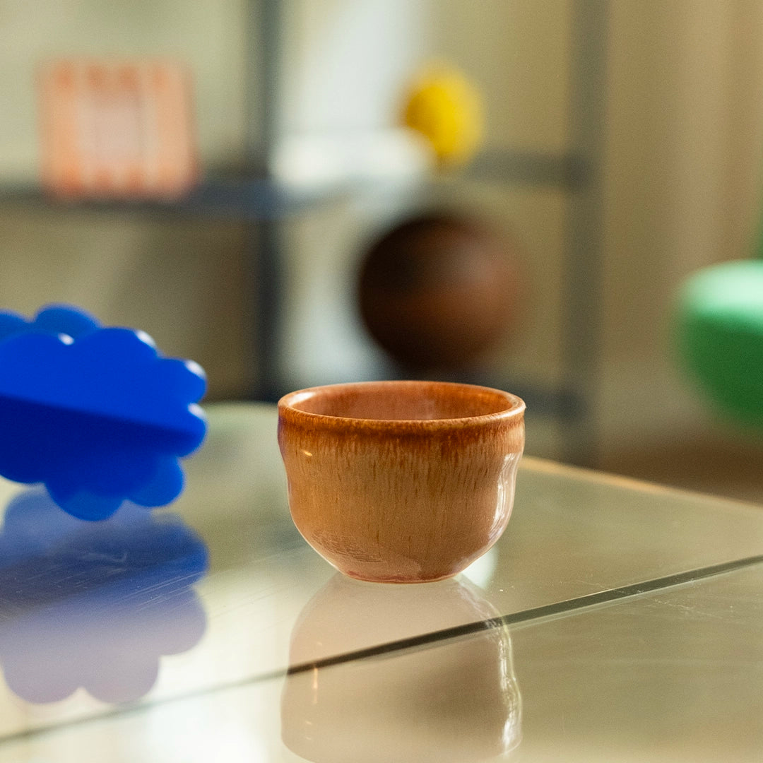 Stoneware Cortado Bardak - Gonca Pembe