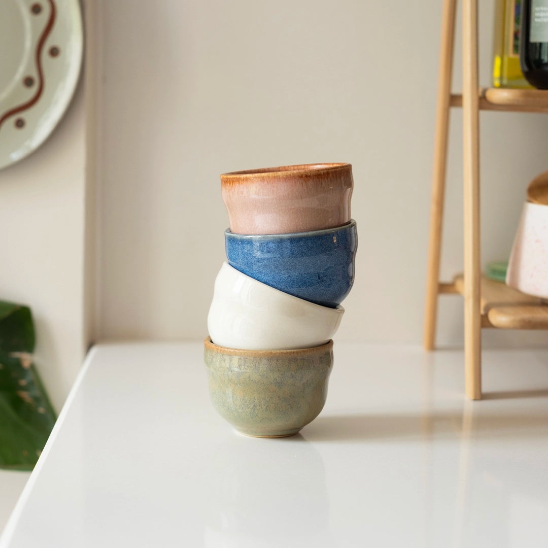 Stoneware Cortado Bardak - İnci Beyaz