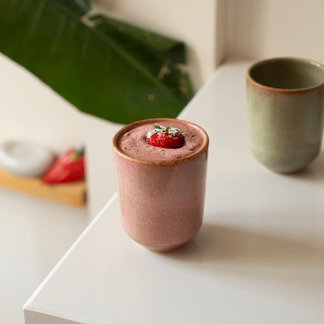 Stoneware Tumbler Bardak - Gonca Pembe