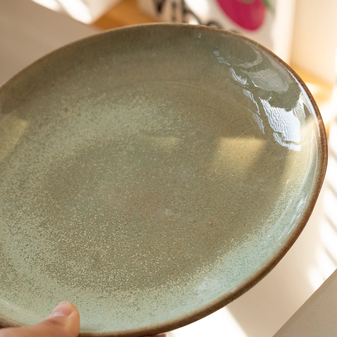 Stoneware Yemek Tabağı - Müdavim Yeşil