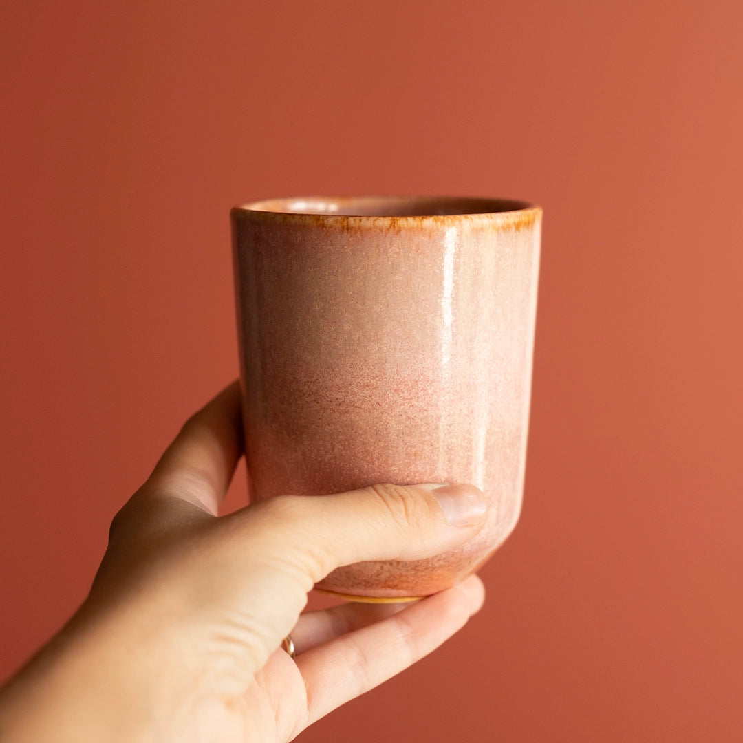 Stoneware Tumbler Bardak - Gonca Pembe