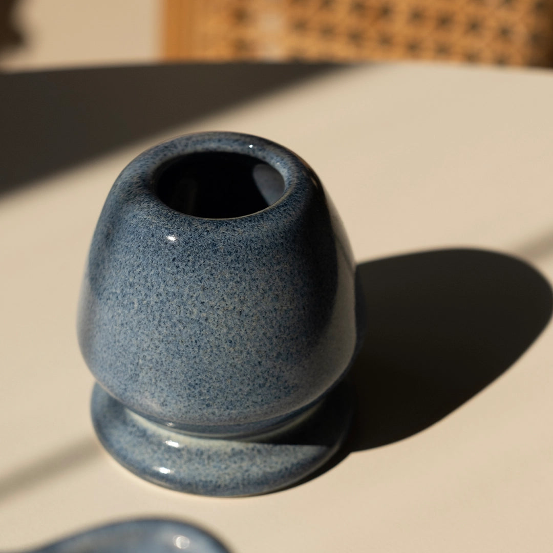 Stoneware Matcha Whisk Tutucu - Sayfi Mavi