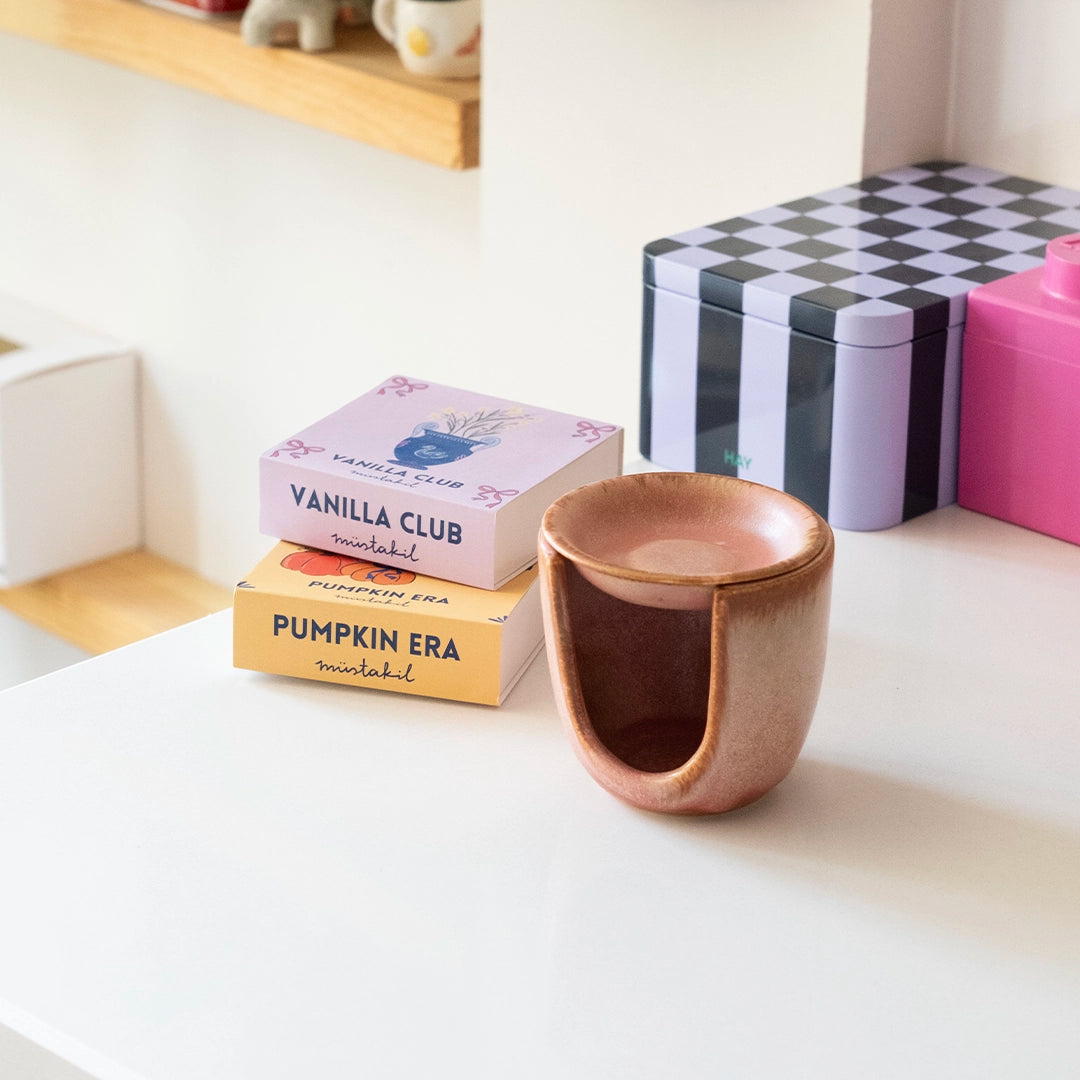 Stoneware Buhurdanlık II - Gonca Pembe