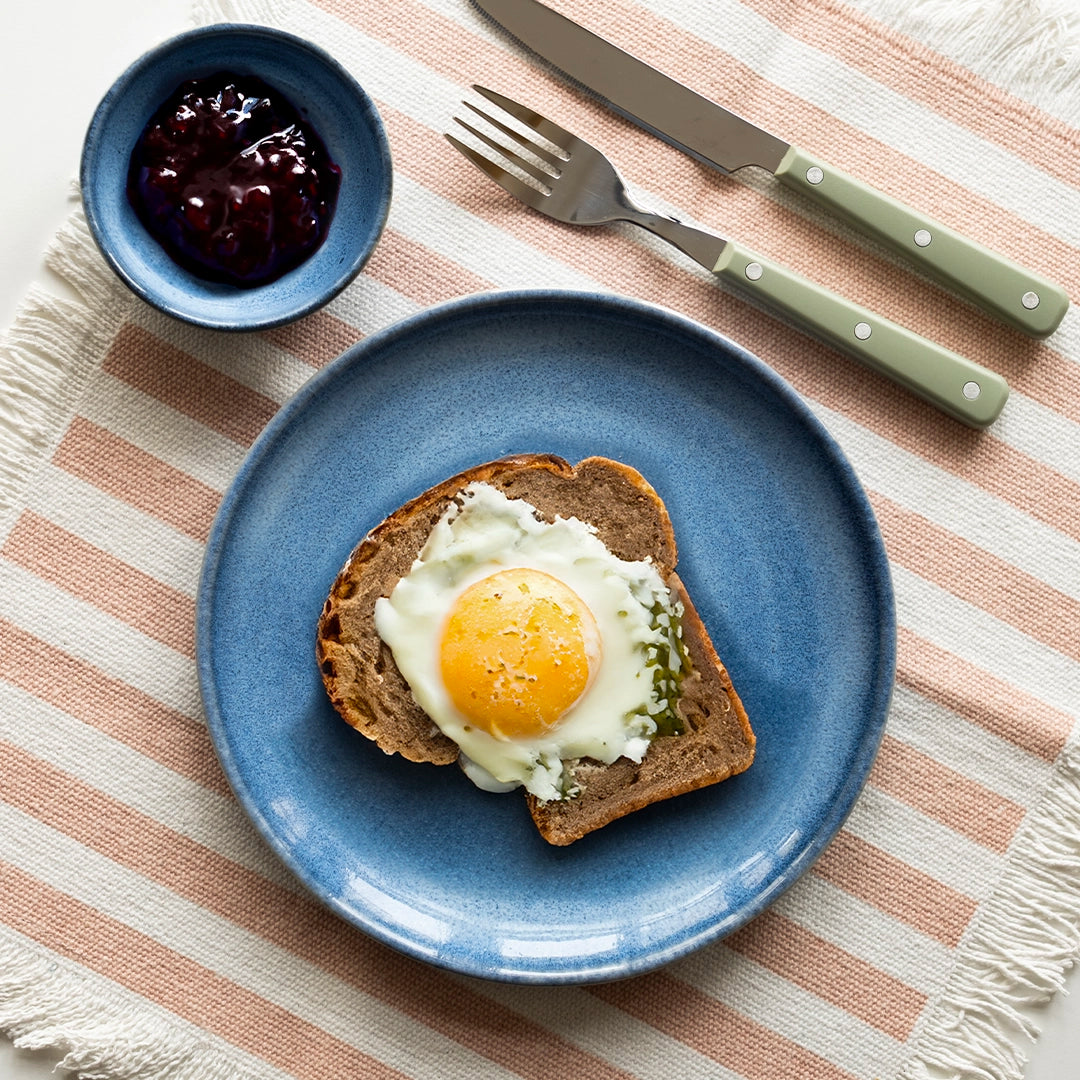 Stoneware Kahvaltı Tabağı - Sayfi Mavi