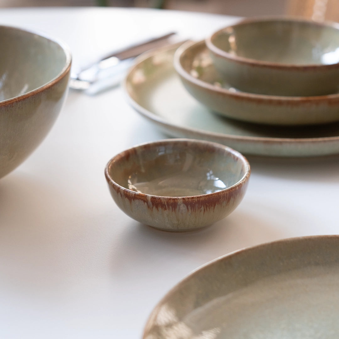 6 Kişilik Stoneware Yemek Takımı - Müdavim Yeşil