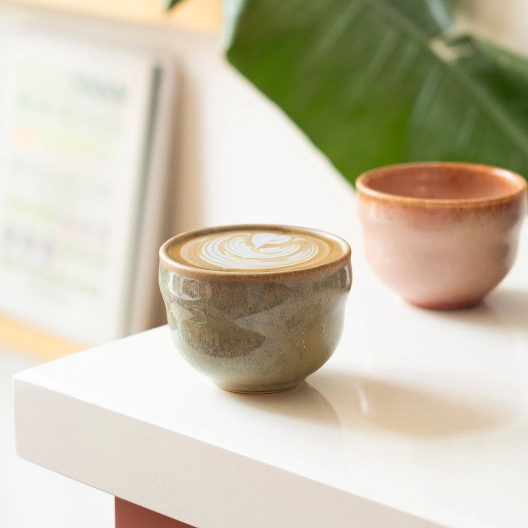 Stoneware Cortado Bardak - Müdavim Yeşil