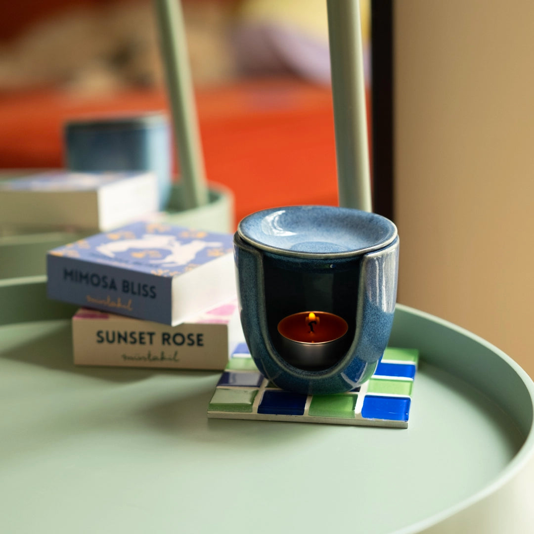 Stoneware Buhurdanlık II - Sayfi Mavi