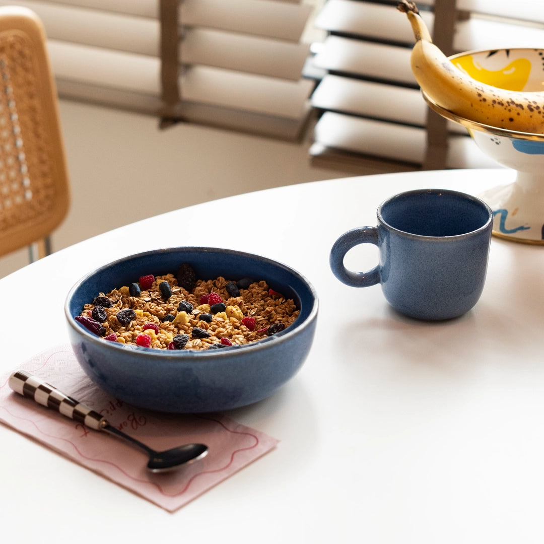 Kahvaltı Ritüeli: Sayfi Mavi Bowl + Kupa