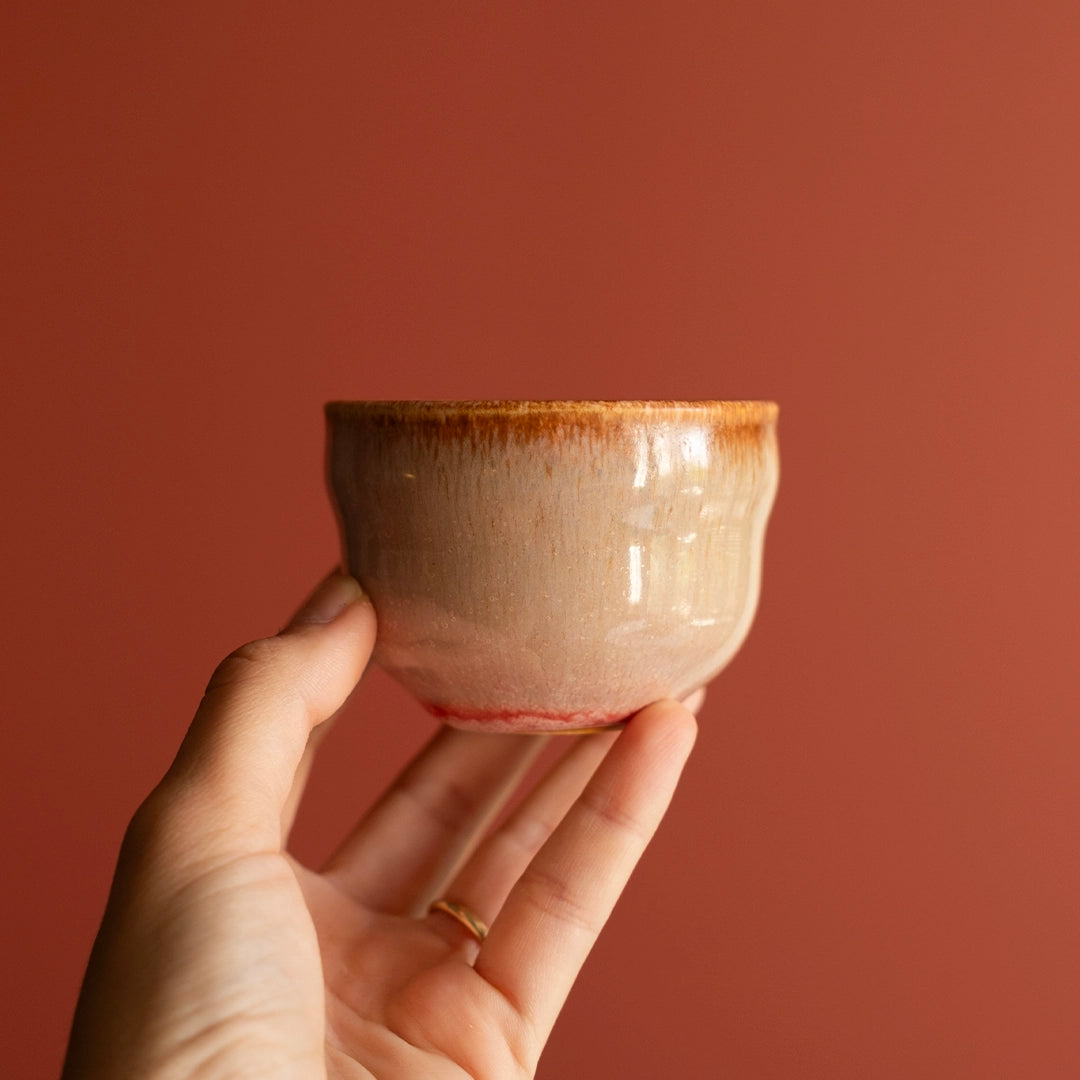 Stoneware Cortado Bardak - Gonca Pembe