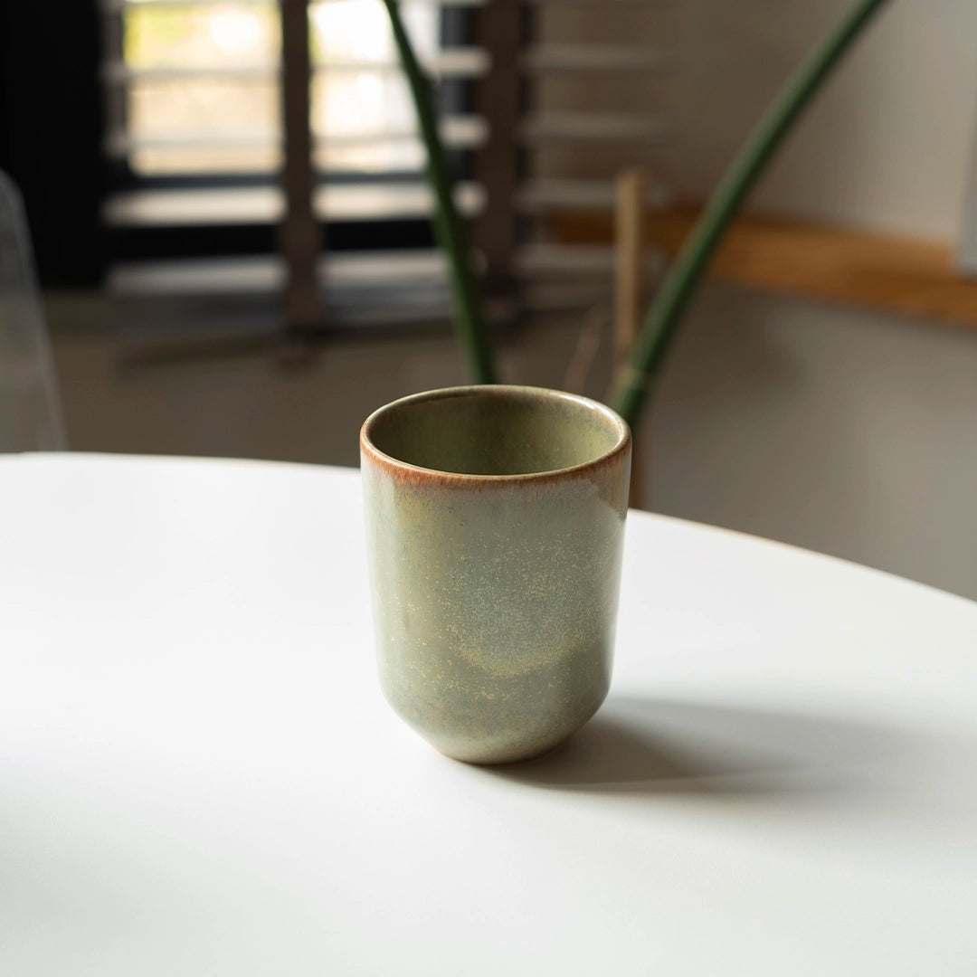 Stoneware Tumbler Bardak - Müdavim Yeşil