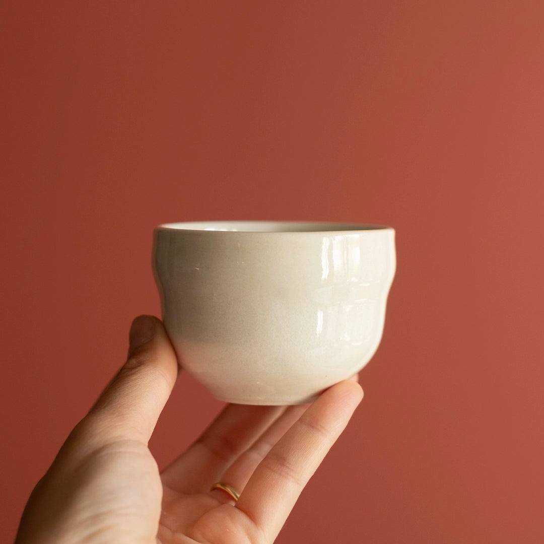Stoneware Cortado Bardak - İnci Beyaz
