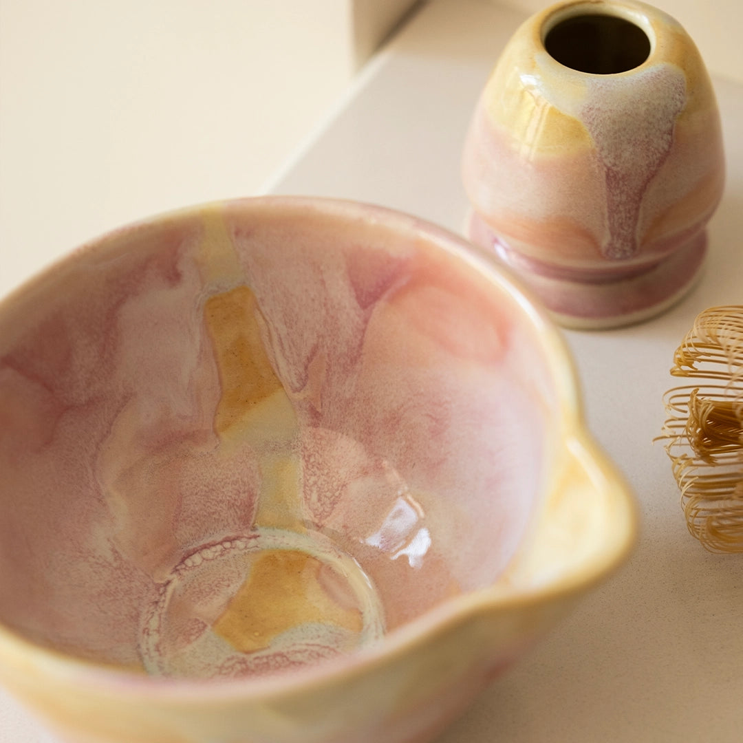 Stoneware Matcha Kasesi - Müdavim Pembe