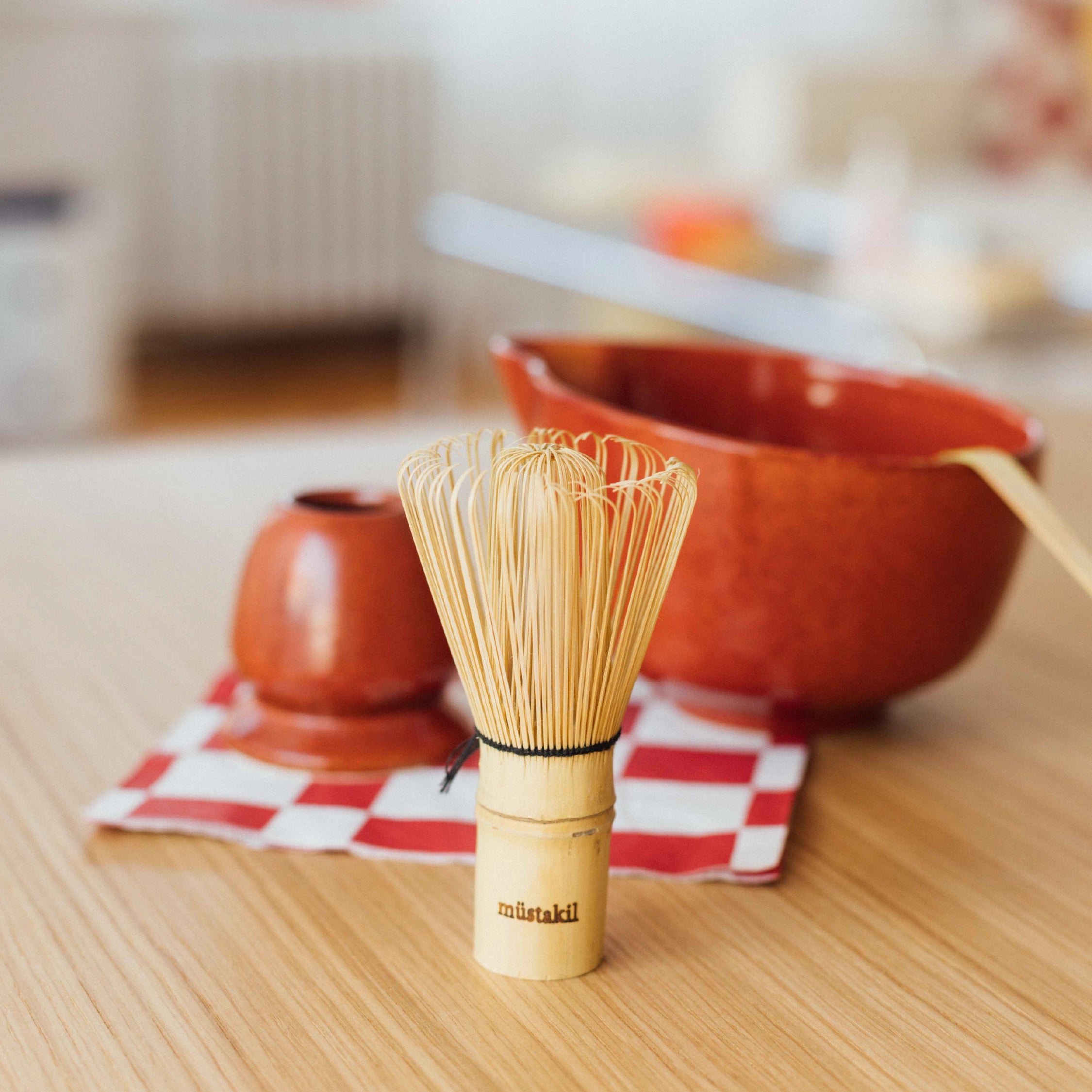 Yılbaşı Özel Matcha Hediye Seti - Dem Matcha Kase+Whisk Tutucu+Bambu Whisk