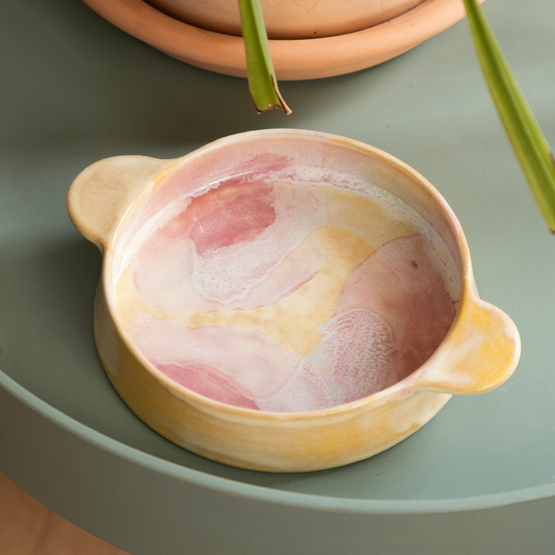 Stoneware Meze Tabağı - Müdavim Pembe