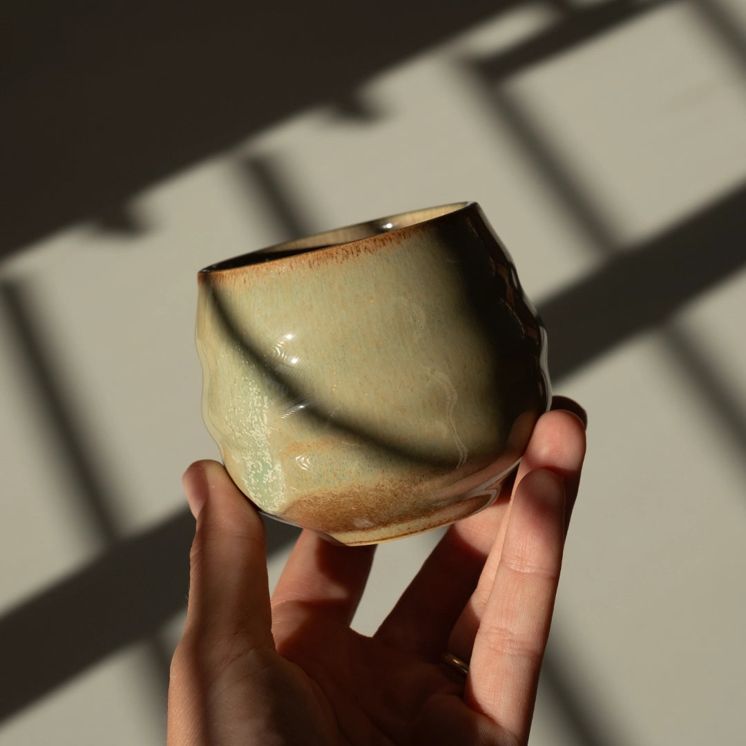 Stoneware Bardak - Müdavim Yeşil