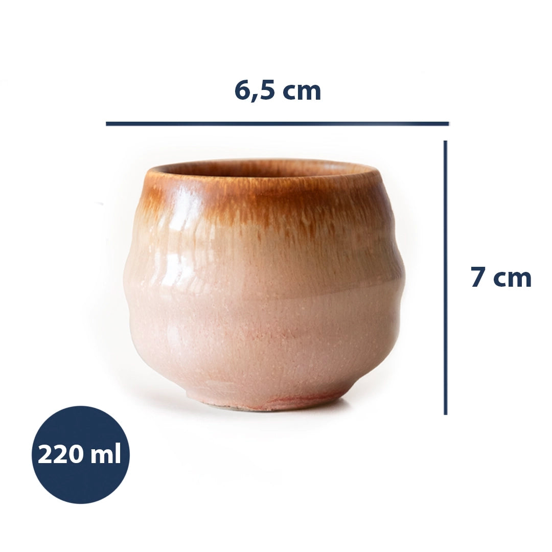 Stoneware Bardak - Gonca Pembe