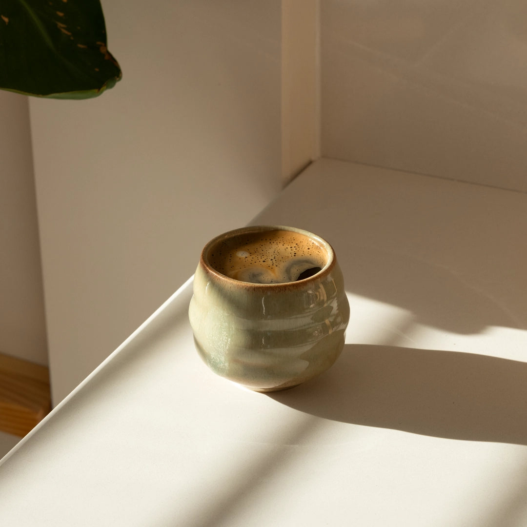 Stoneware Bardak - Müdavim Yeşil