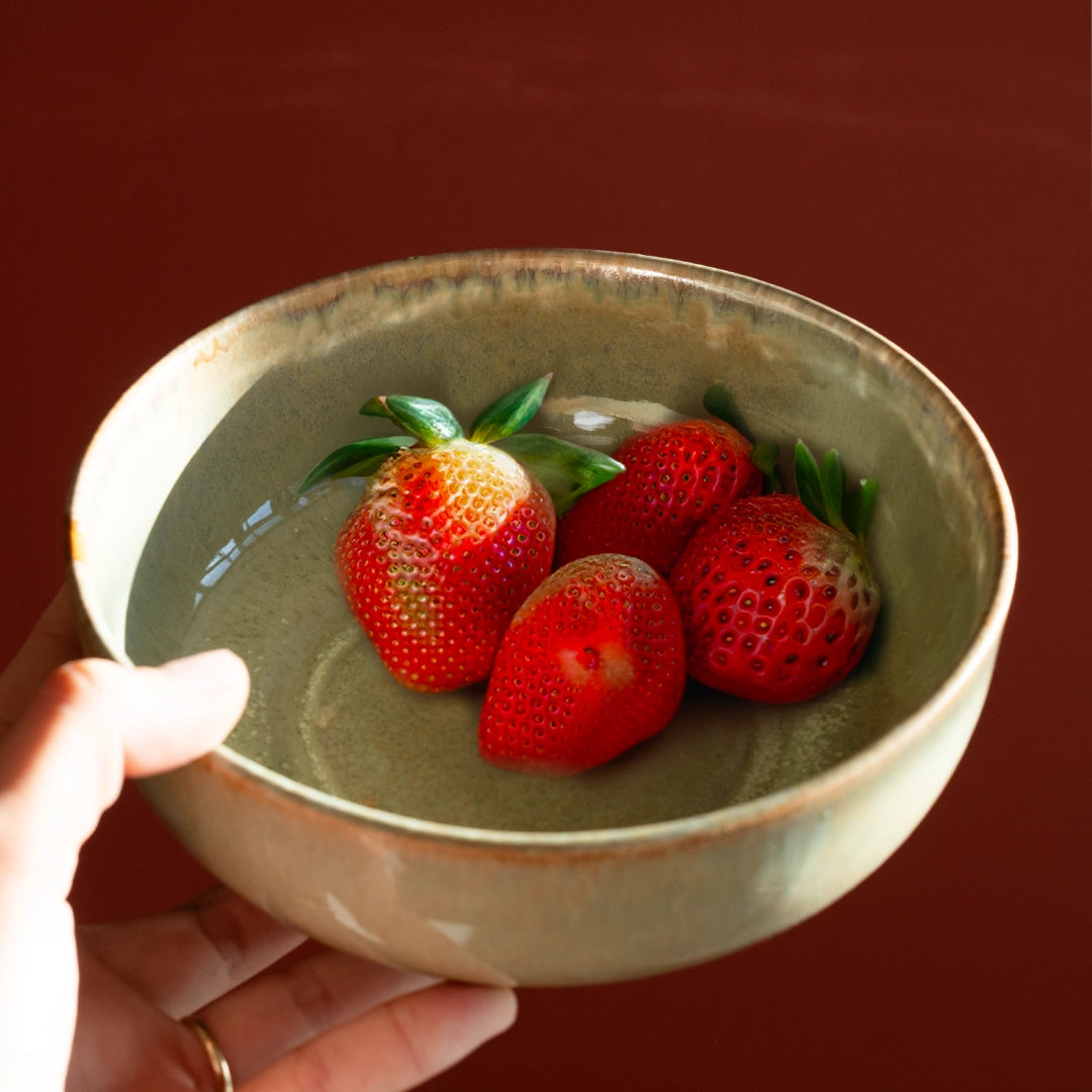 Stoneware Bowl - Müdavim Yeşil