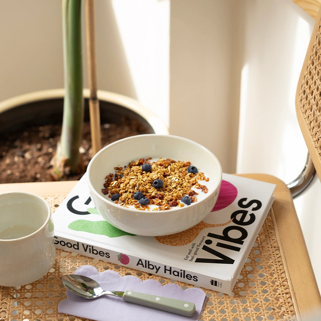 Stoneware Bowl - İnci Beyaz