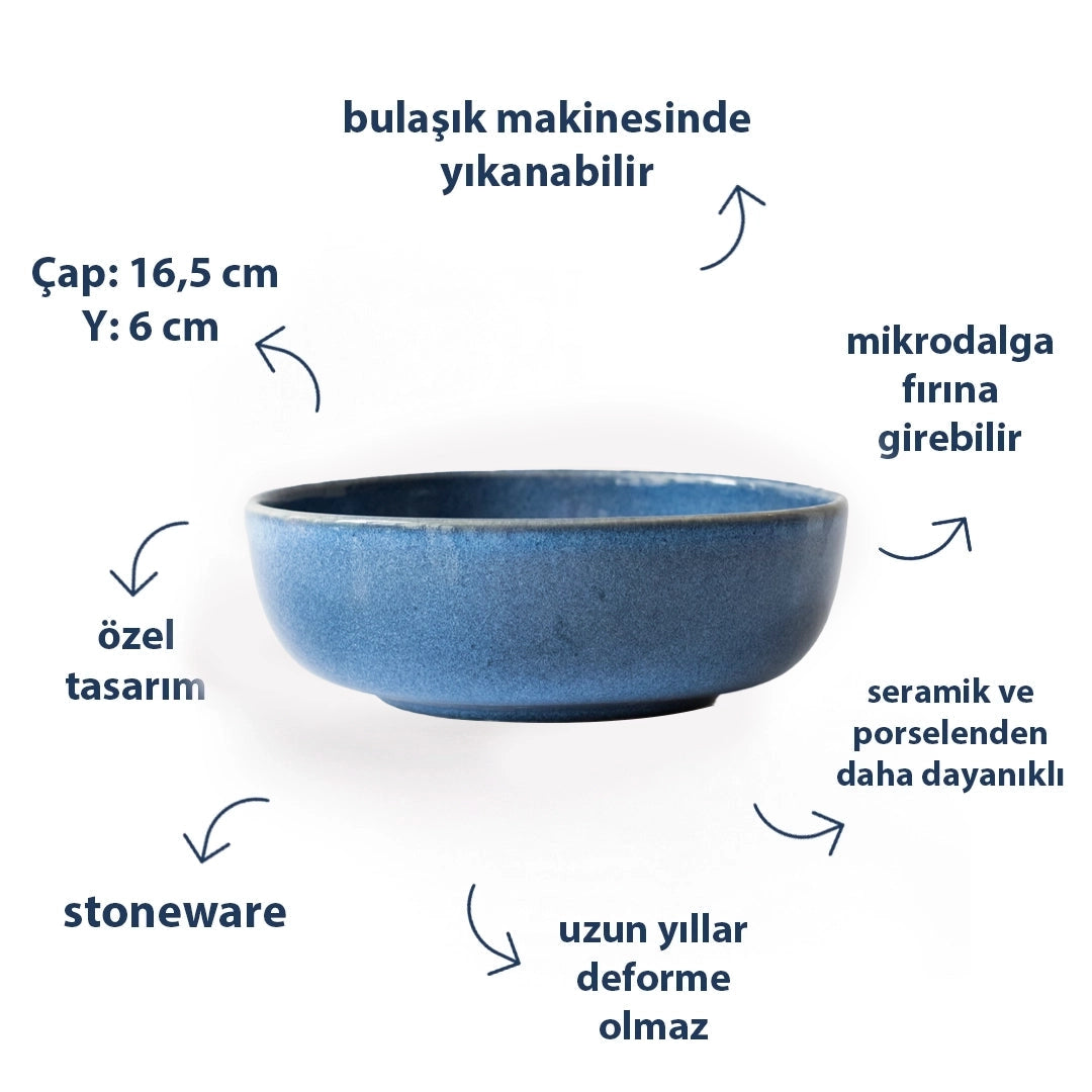 Stoneware Bowl - Sayfi Mavi
