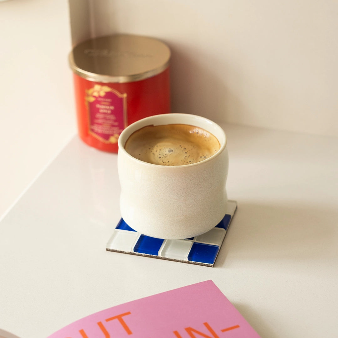 Stoneware Büyük Bardak - İnci Beyaz