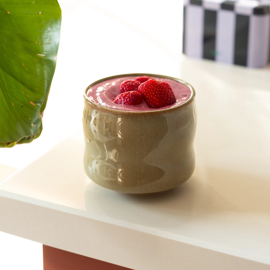 Stoneware Büyük Bardak - Müdavim Yeşil