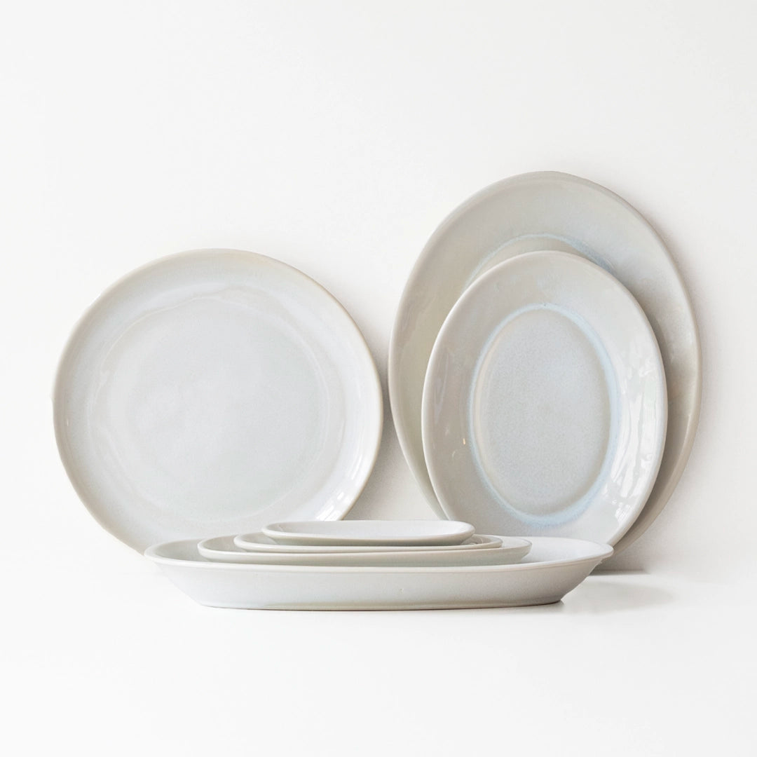 Kalabalık Sofralar Kayıklı Kahvaltı Takımı - İnci Beyaz