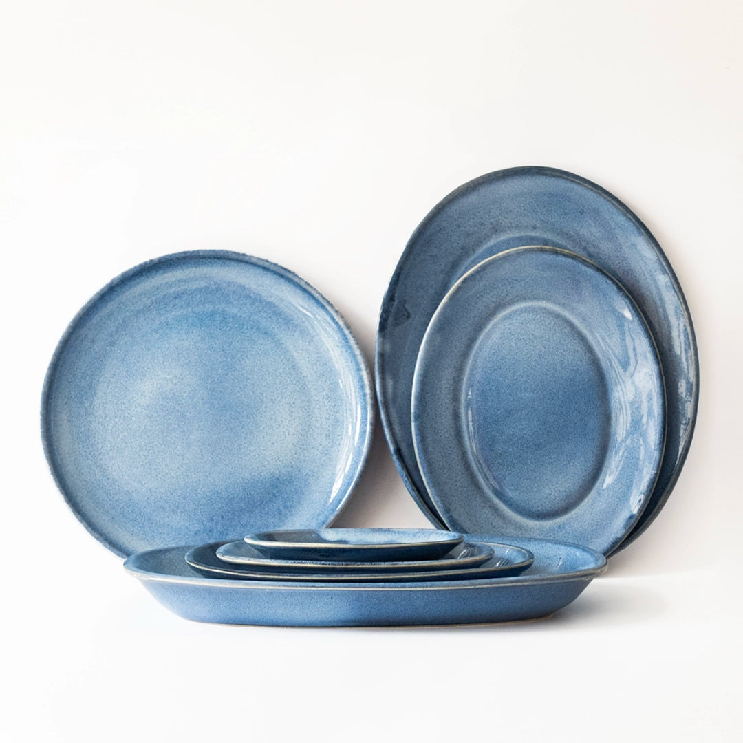 Kalabalık Sofralar Kayıklı Kahvaltı Takımı - Sayfi Mavi