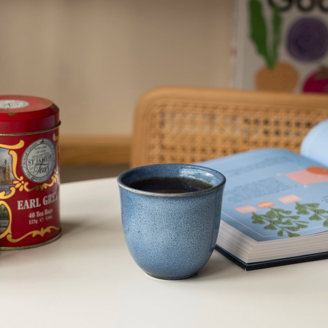 Stoneware Chawan Bardak - Sayfi Mavi