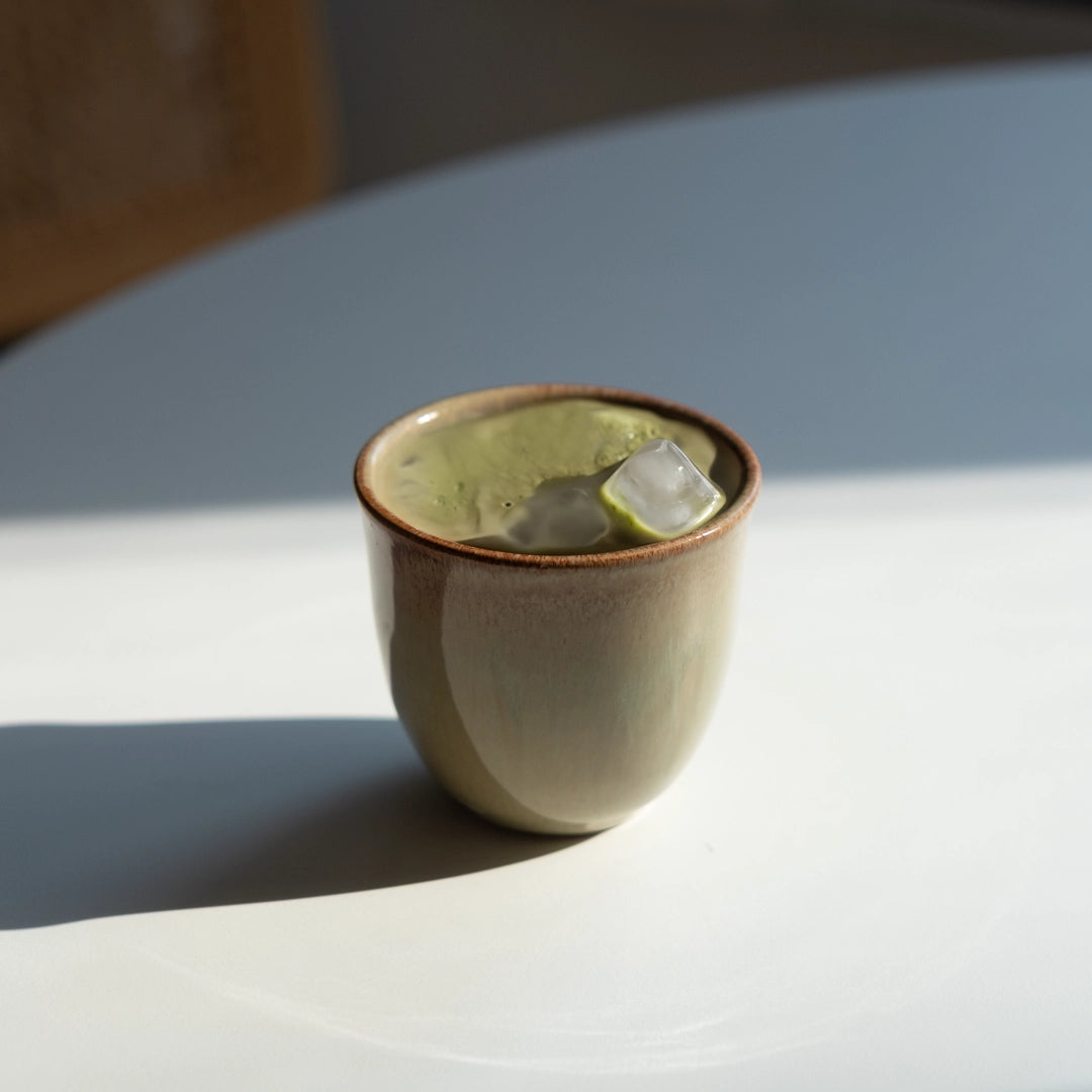 Stoneware Chawan Bardak - Müdavim Yeşil