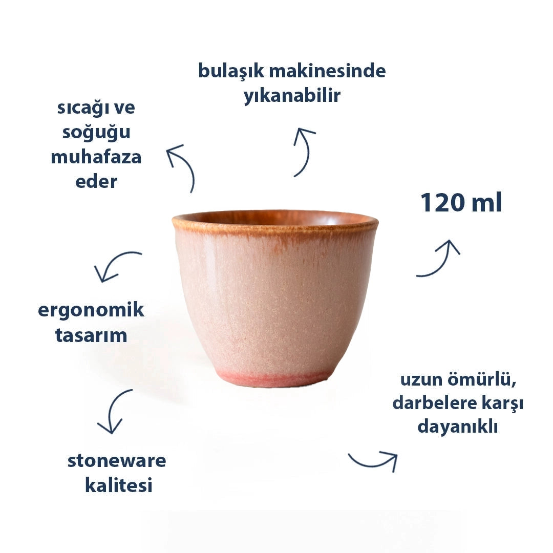 Stoneware Espresso Chawan - Gonca Pembe