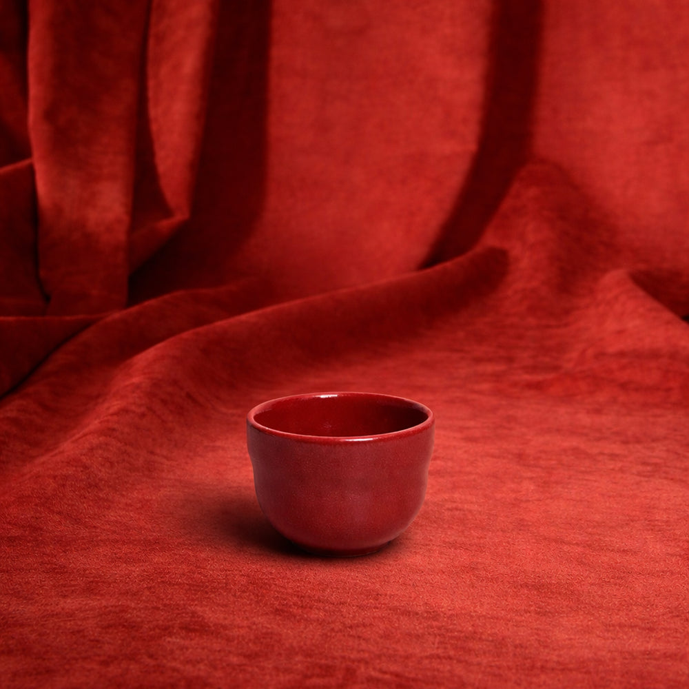 Stoneware Cortado Bardak - Dem Kırmızı