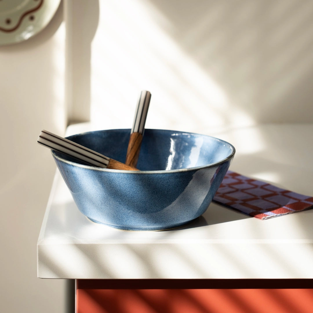 Stoneware Derin Bowl - Sayfi Mavi