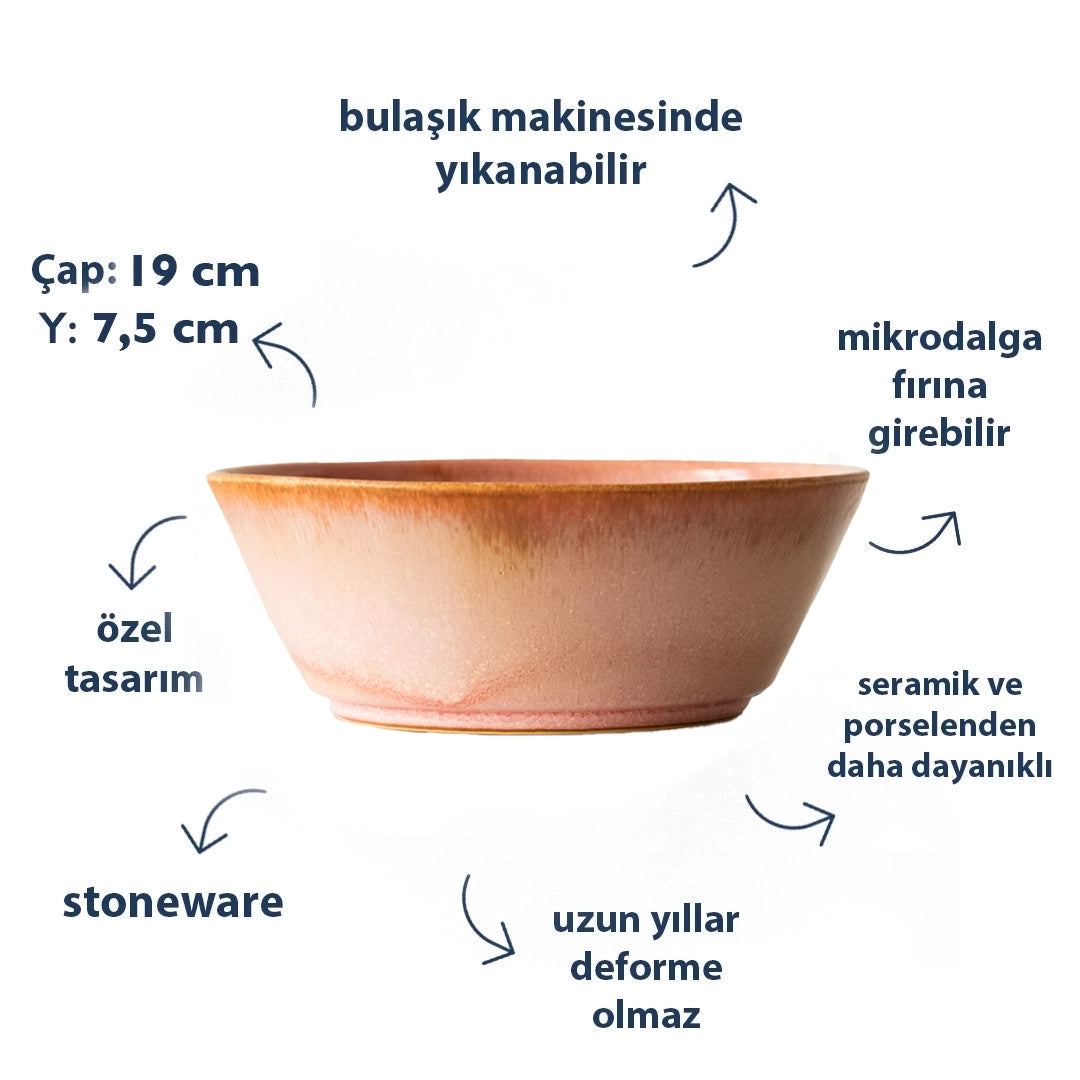 Stoneware Derin Bowl - Gonca Pembe