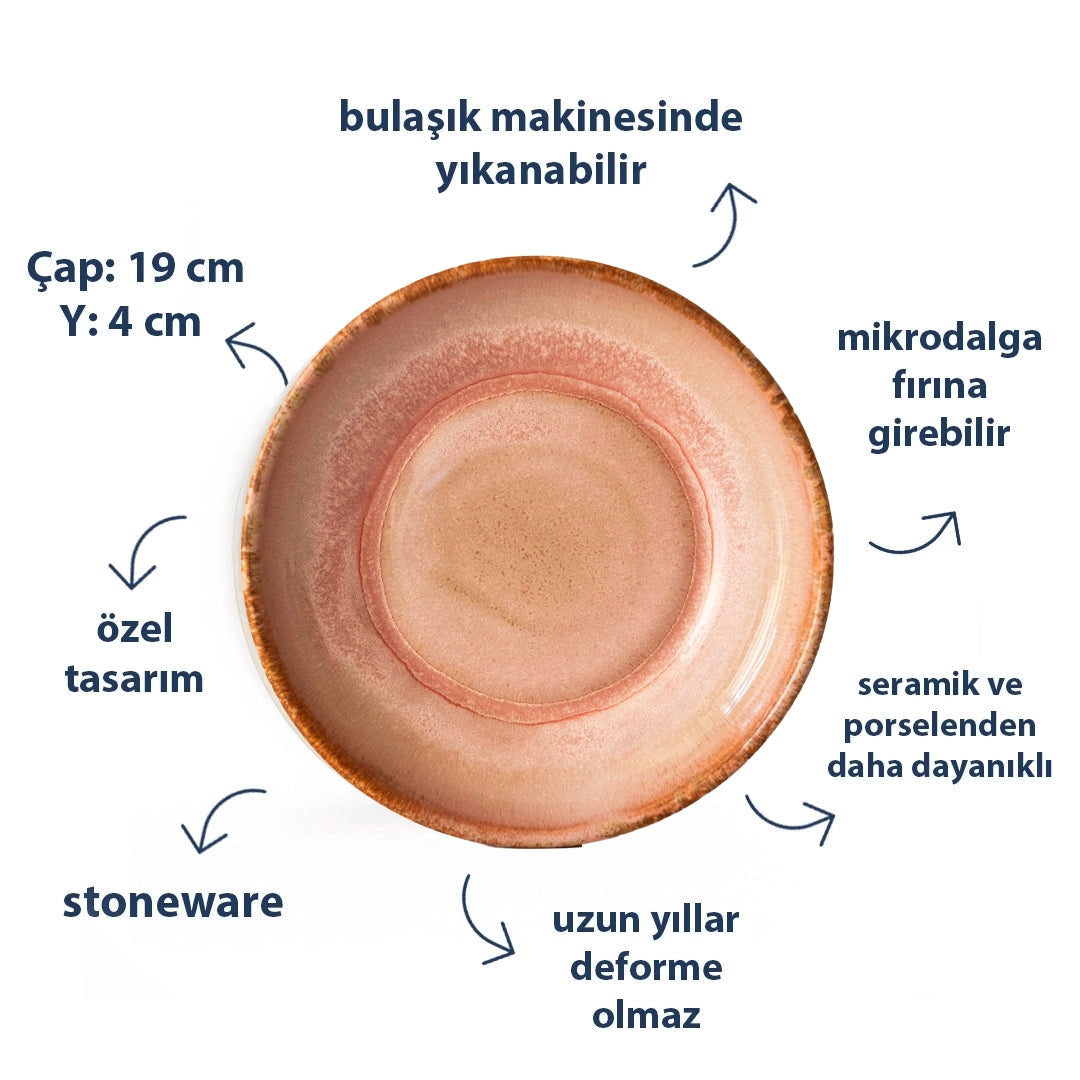 Stoneware Derin Tabak - Gonca Pembe