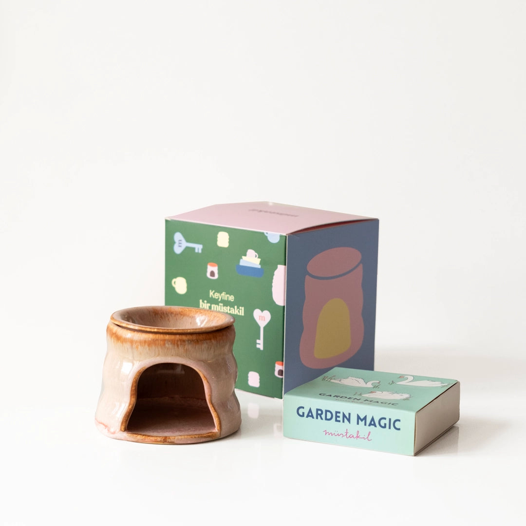 Dinginlik Ritüeli No.1: Gonca Pembe Buhurdanlık+Garden Magic Koku Barı