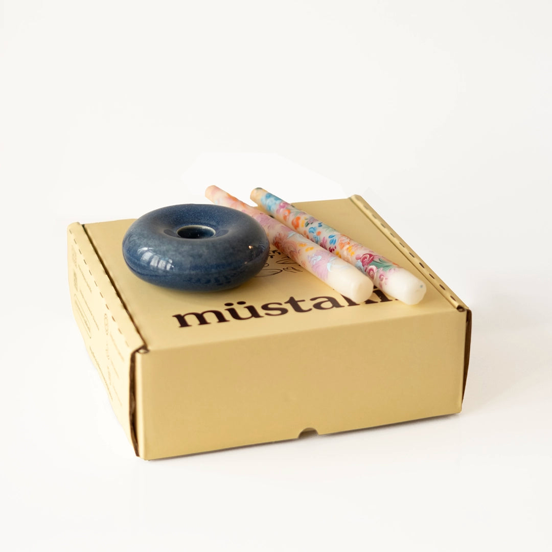 Donut Şamdan + Çizimli 2&