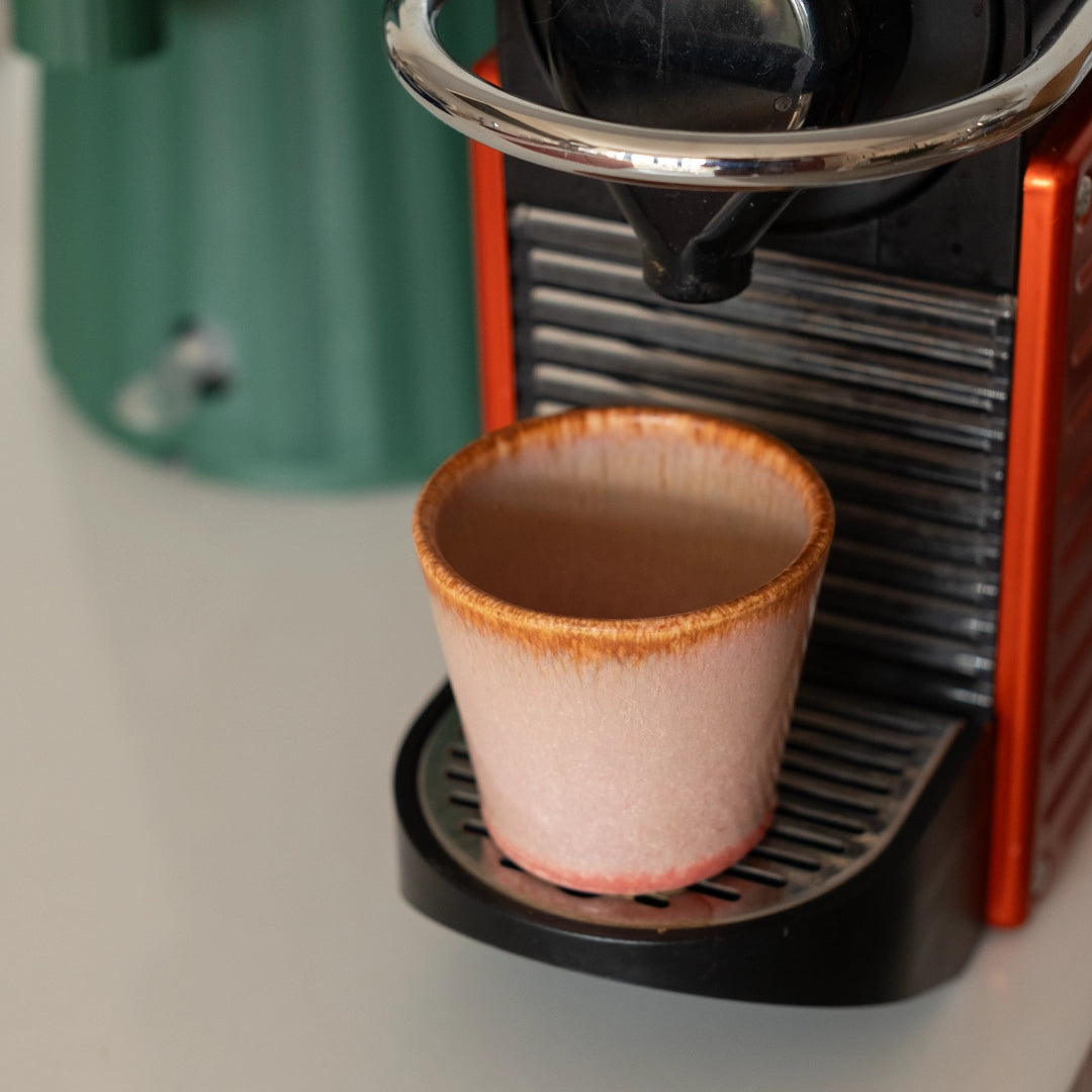 Stoneware Espresso Bardağı - Gonca Pembe