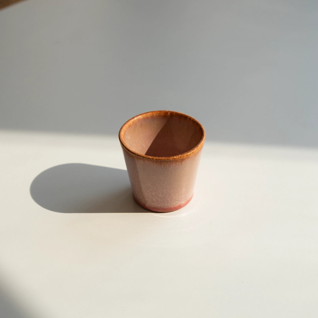 Stoneware Espresso Bardağı - Gonca Pembe