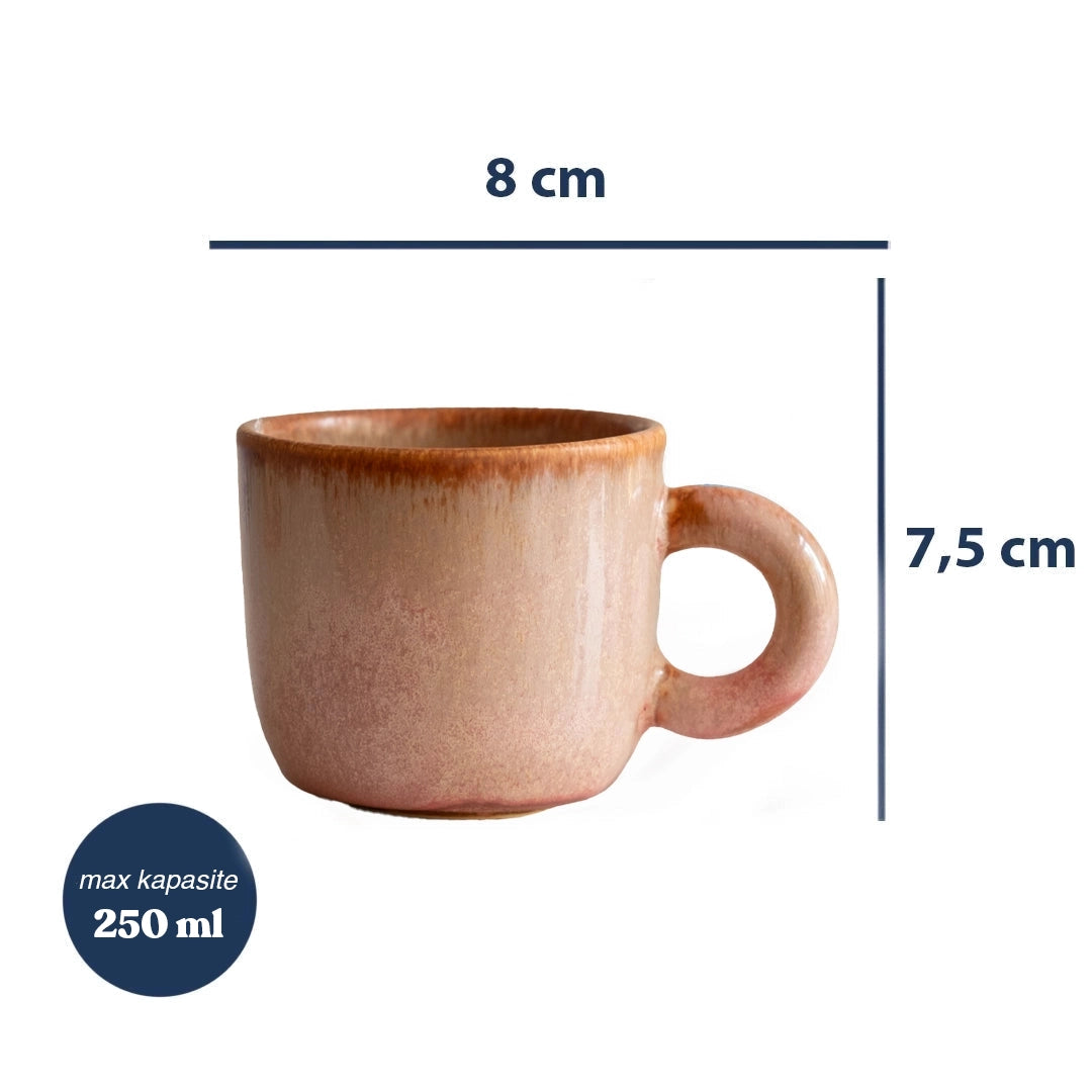 Stoneware Kupa - Gonca Pembe