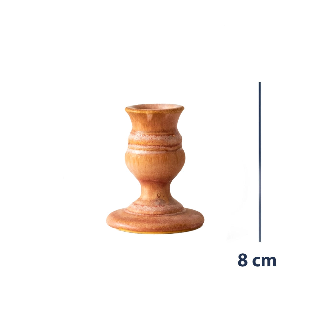 Stoneware Şamdan - Gonca Pembe