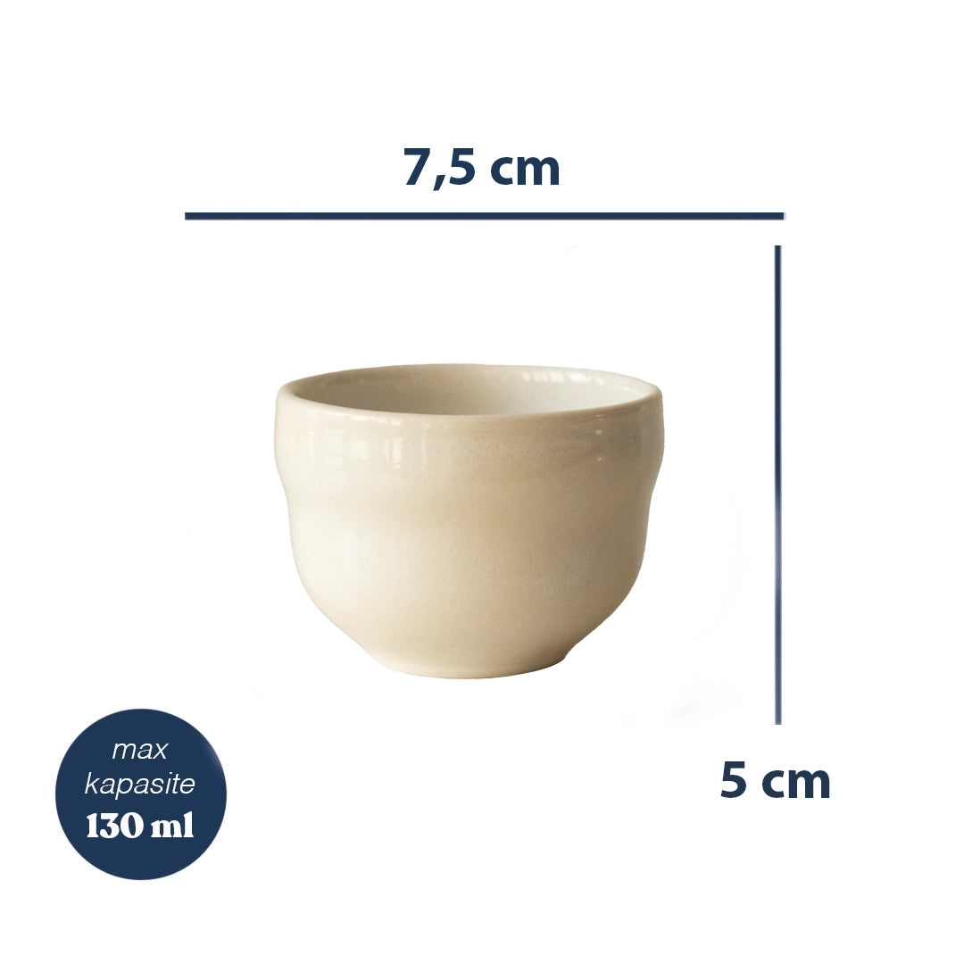 Stoneware Cortado Bardak - İnci Beyaz