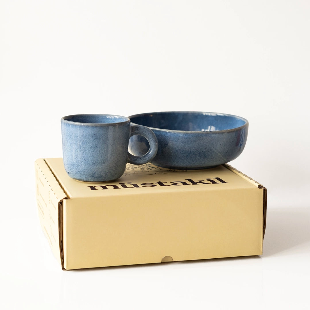 Kahvaltı Ritüeli: Sayfi Mavi Bowl + Kupa