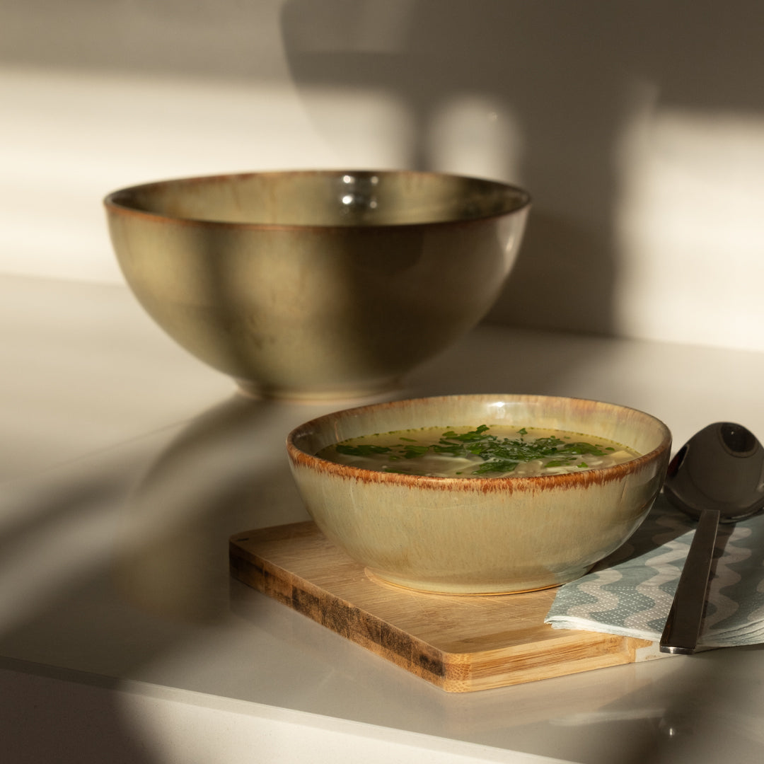 Stoneware Kase - Müdavim Yeşil