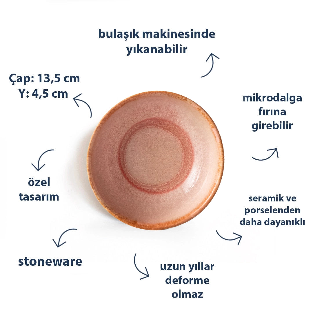 Stoneware Kase - Gonca Pembe