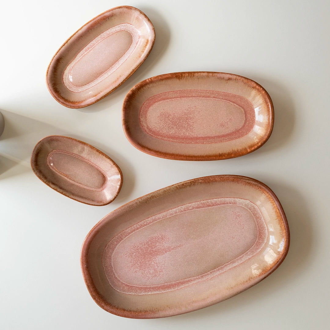Stoneware Kayık Sosluk - Gonca Pembe