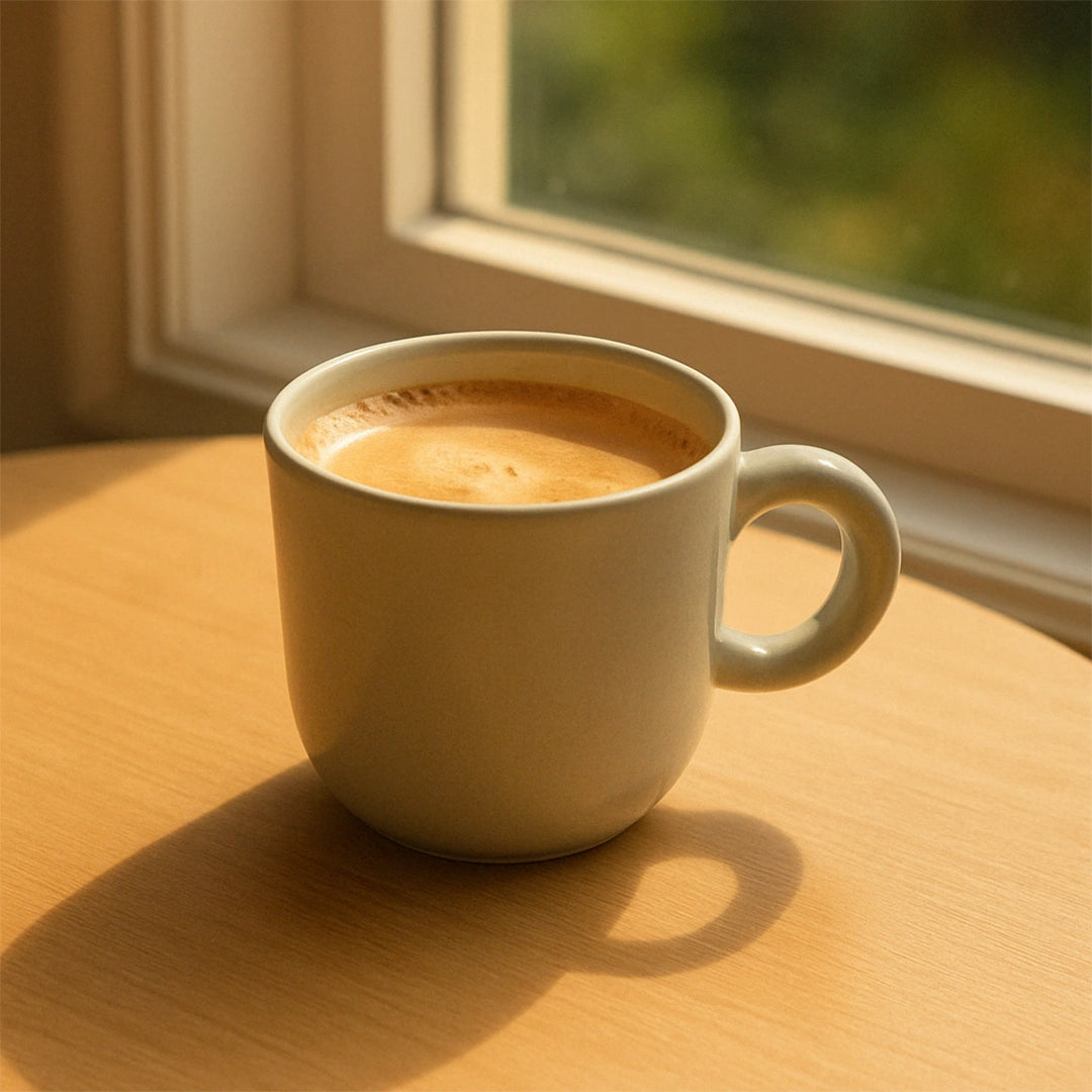 Stoneware Kupa - İnci Beyaz