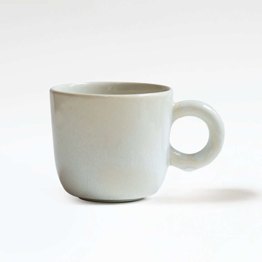 Stoneware Kupa - İnci Beyaz